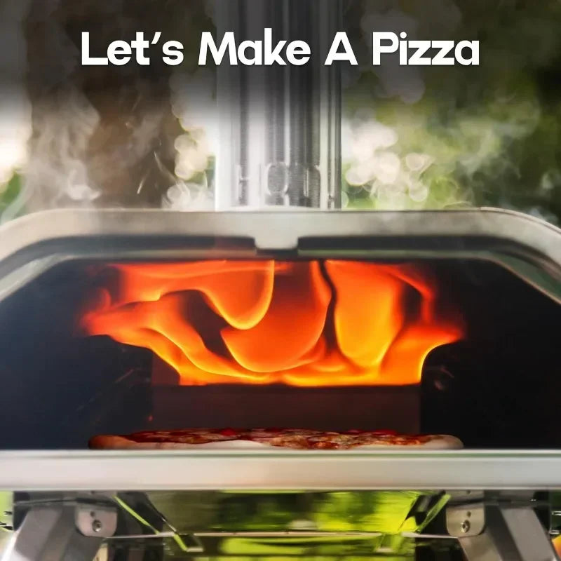 L L #   Four à Pizza à granulés de bois, poêle à Pizza à granulés, Portable en acier inoxydable